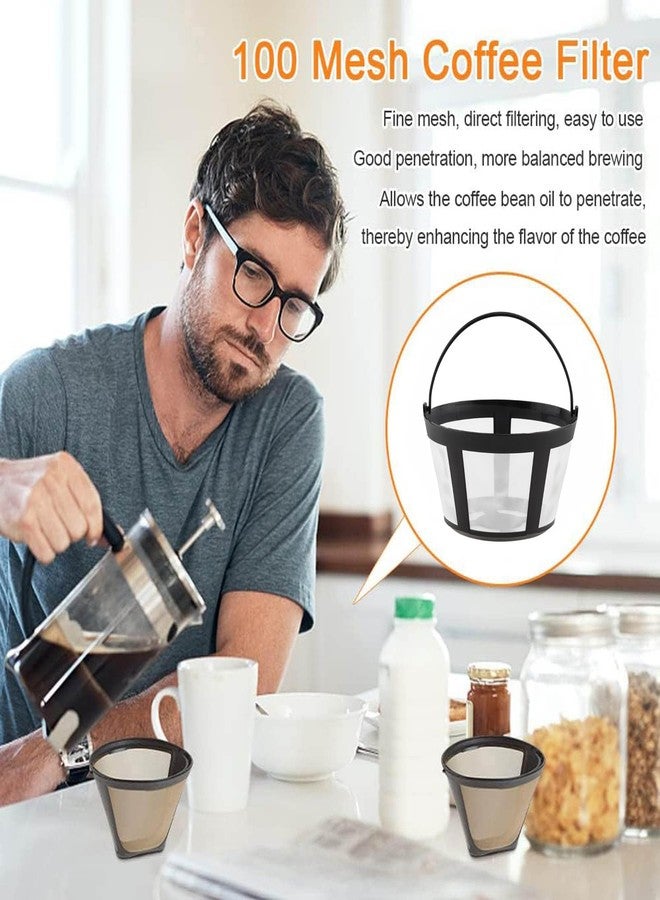 TQEONKL Reusable Coffee Filter Baskets 4-Pack, Compatible with Mr. Coffee, Black & Decker, Cuisinart & More, White, Small - Image 2